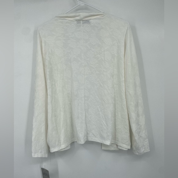 Kasper Women's Size L
Open Front With Roses Detail Skin Jacket/cardigan - Picture 2 of 7